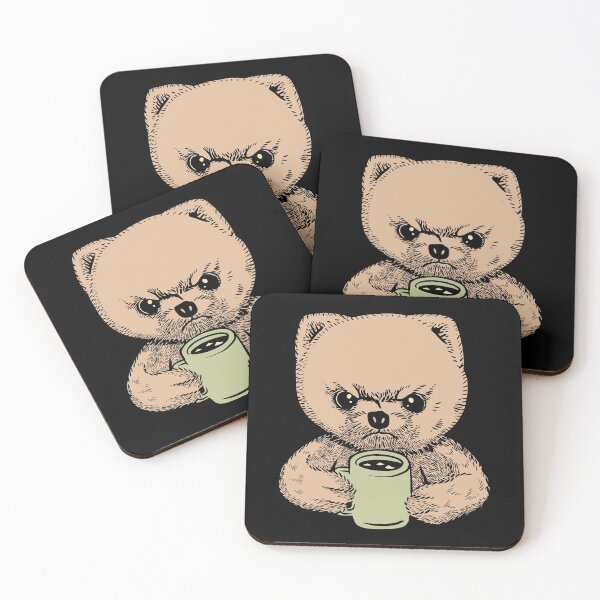 Item preview, Angry Pomeranian Drinking Hot Chocolate designed and sold by Hoiho Adventure Shirts.