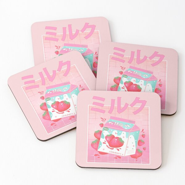 Artikelvorschau, Retro 90er Jahre japanische Kawaii Erdbeermilch Shake Karton entworfen und verkauft von gogo-jr.