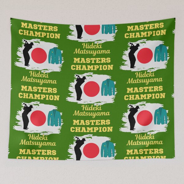 Item preview, Masters Champion 2021 Hideki Matsuyama  designed and sold by WoodburyLake.