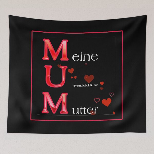 Item preview, Hearts for Mom, Hearts for MUM - my matchless mom lettering with hearts designed and sold by kikidu21.