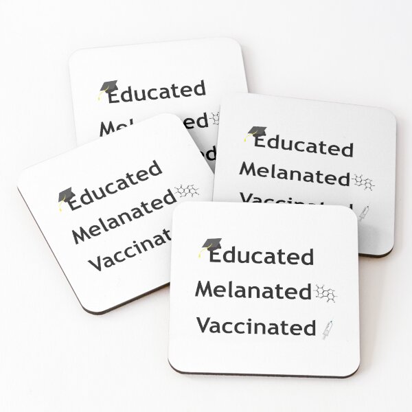 Item preview, educated melanated vaccinated vector art designed and sold by tita74.