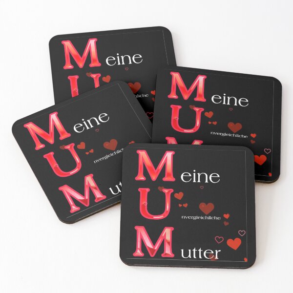 Item preview, Hearts for Mom, Hearts for MUM - my matchless mom lettering with hearts designed and sold by kikidu21.