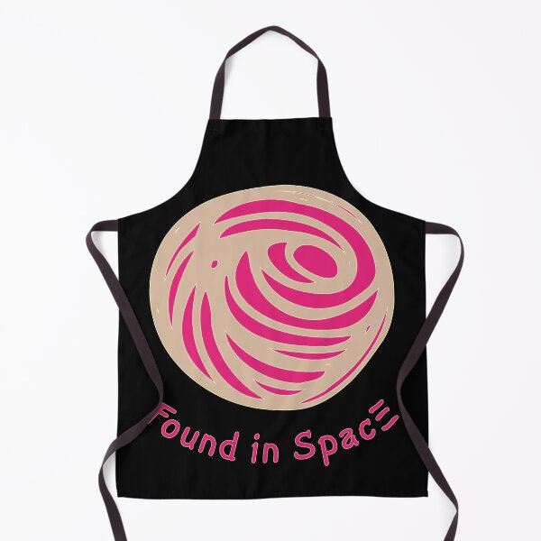 Item preview, Found in Space swirly planet icon, pink and gold on black designed and sold by Susan Marie Williams.