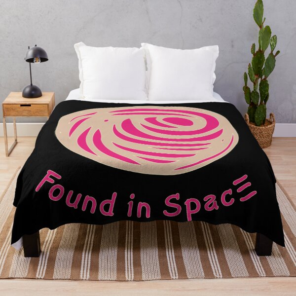 Item preview, Found in Space swirly planet icon, pink and gold on black designed and sold by Susan Marie Williams.