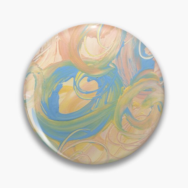 Item preview, Swirl of blue and yellow peaches designed and sold by courbebleue.