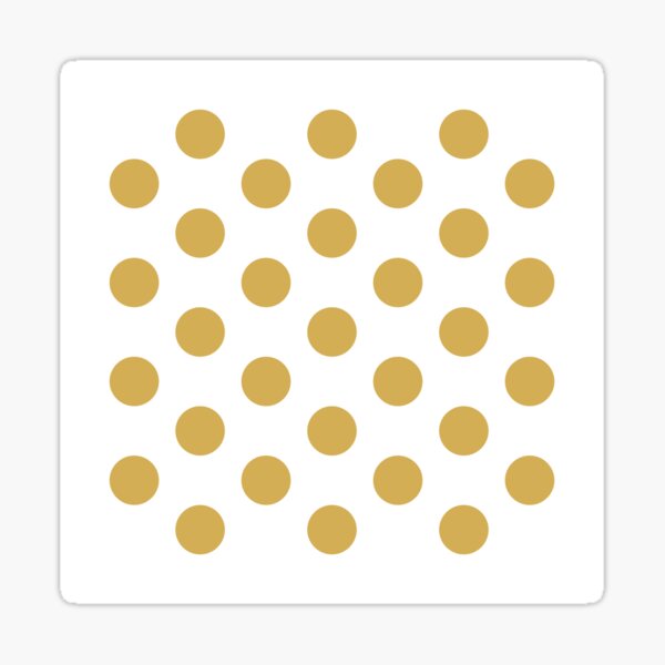 Item preview, Medium GOLD & WHITE POLKA DOTS designed and sold by RachelMacht.