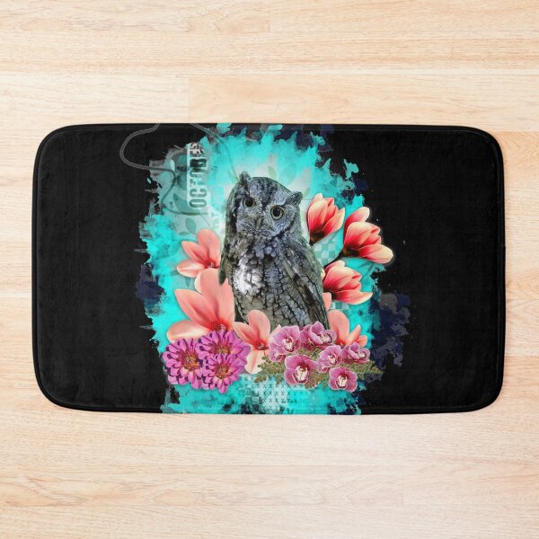 Item preview, Owl with flowers. designed and sold by koalas1414.