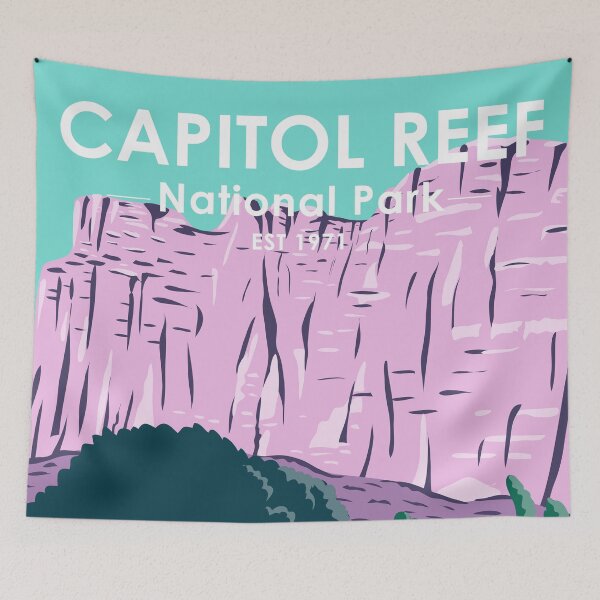 Item preview, Capitol Reef National Park Utah Vintage designed and sold by KrisSidDesigns.