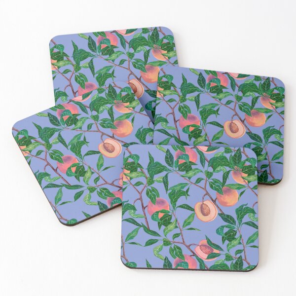 Item preview, Peach branches. Sweet fruits pattern. designed and sold by SayukOlga.