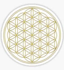 Flower of life - Sacred Geometry - Gold, Healing & Energizing Sticker