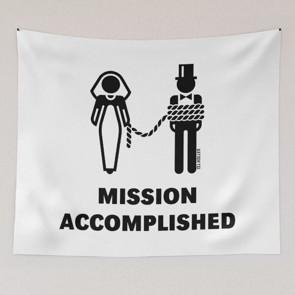 Item preview, Mission Accomplished – On A Leash / Lead! (Bride / Hen Party / Black) designed and sold by MrFaulbaum.