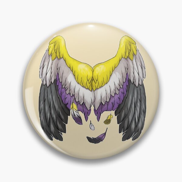 Item preview, Nonbinary Pride Owl Wings designed and sold by StillWinter.