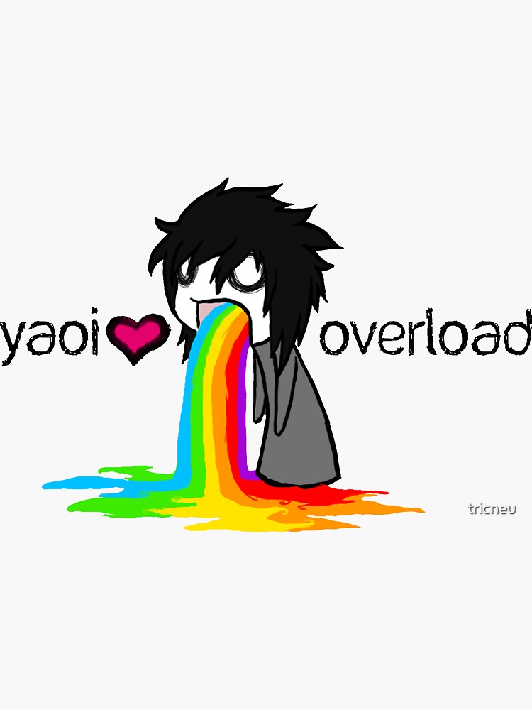 Yaoi Overload Sticker By Tricne