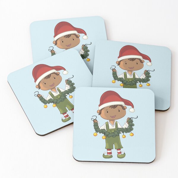 Item preview, Boy Elf With Garland designed and sold by ReverieTees96.