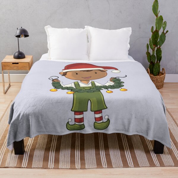 Item preview, Boy Elf With Garland designed and sold by ReverieTees96.