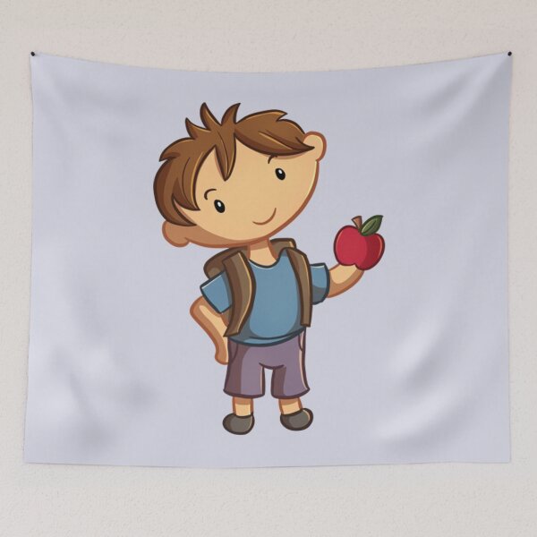 Item preview, Boy Holding Apple designed and sold by ReverieTees96.