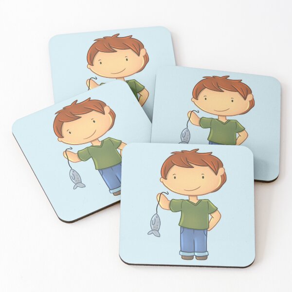Item preview, Boy Holding Up Fish designed and sold by ReverieTees96.