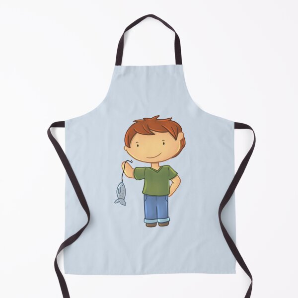 Item preview, Boy Holding Up Fish designed and sold by ReverieTees96.