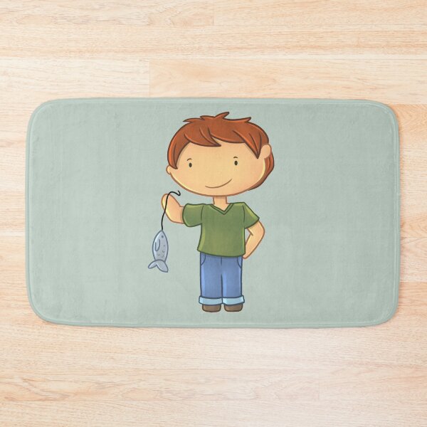 Item preview, Boy Holding Up Fish designed and sold by ReverieTees96.