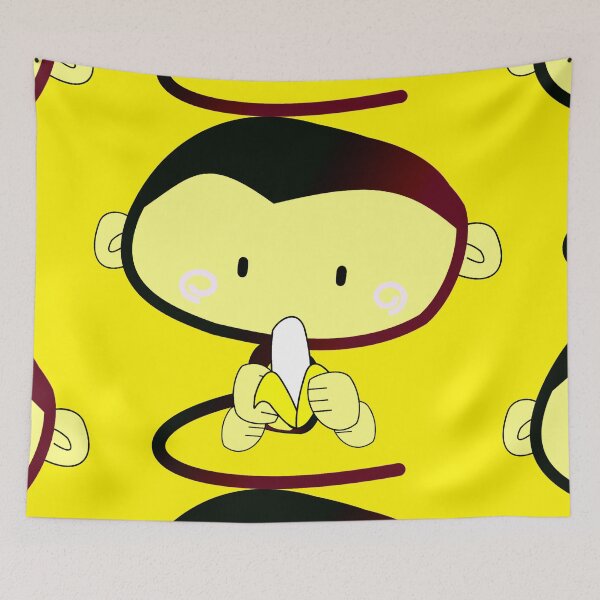 Item preview, Cute Chimp with Banana designed and sold by sgmydesigns.