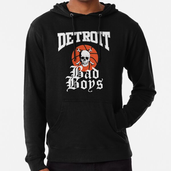 Detroit Bad Boys Pullover Hoodie - Black