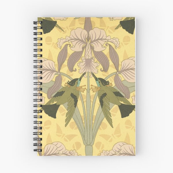 Item preview, Purple Iris - Vintage Art Nouveau Pattern Illustration designed and sold by elevens.