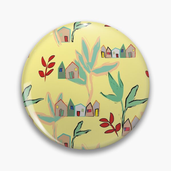 Item preview, Houses and trees pattern designed and sold by Paula Murray.