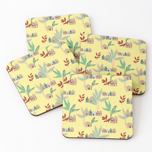 Item preview, Houses and trees pattern designed and sold by Paula Murray.