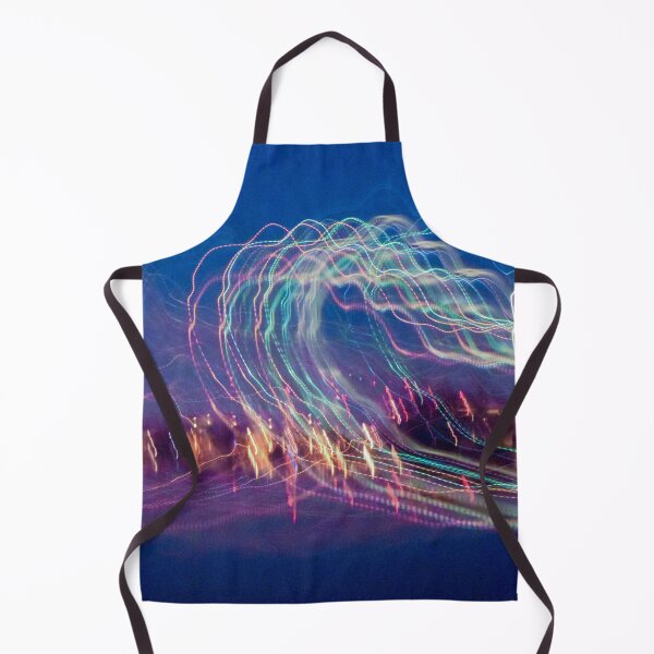 Item preview, colorful abstract light painting neon lines designed and sold by moonaliara.