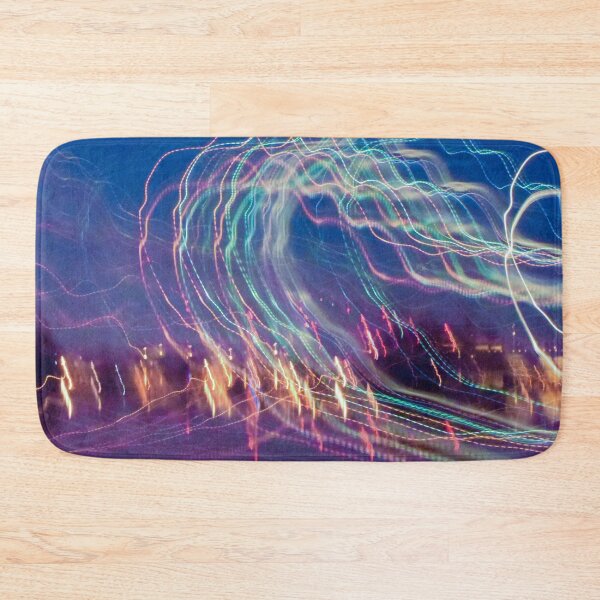 Item preview, colorful abstract light painting neon lines designed and sold by moonaliara.