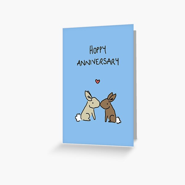 Hoppy Anniversary Greeting Card