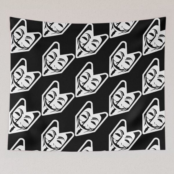 Item preview, JDM Wasabi Leaf With Anonymous Mask designed and sold by ozumdesigns.