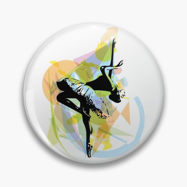 Item preview, Sketch of beautiful ballerina with abstract and geometrical elements design designed and sold by Red-ElYoubi.