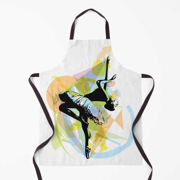 Item preview, Sketch of beautiful ballerina with abstract and geometrical elements design designed and sold by Red-ElYoubi.