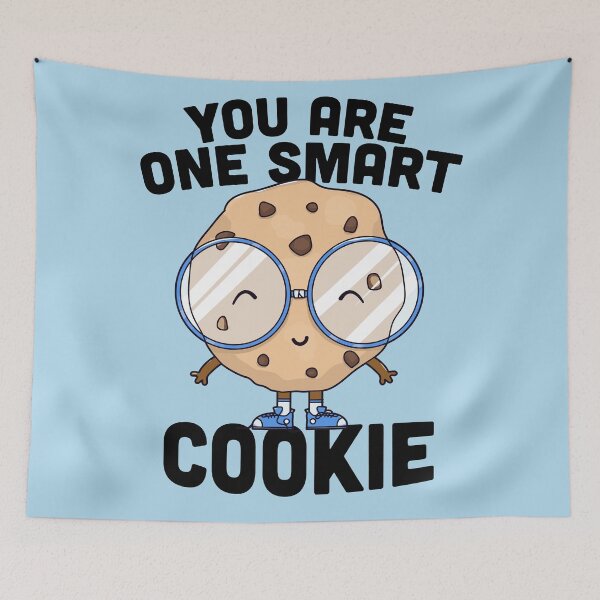 Aperçu de l'œuvre Vous êtes un cookie intelligent | Bulletin mignon ou célébration de remise des diplômes créée et vendue par SLAG-Creative.