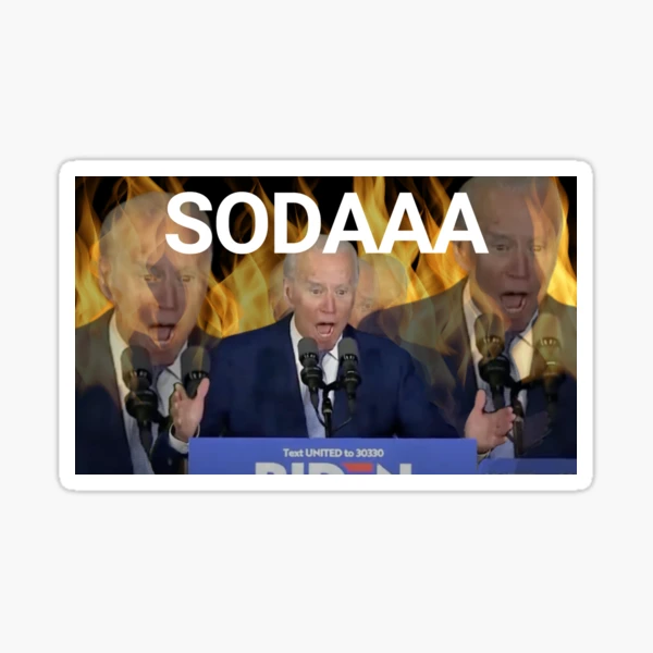 Joe Biden Jumpscare Sticker for Sale by smokelessmeth