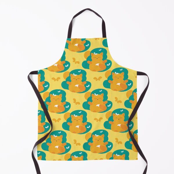 Item preview, Happy red fox on a sunny day with butterflies pattern designed and sold by parkinsmack.