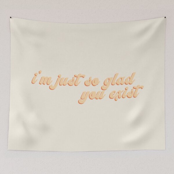 Item preview, Im Just So Glad You Exist | Orange Vintage Lettering designed and sold by Sarahelena Barrios.