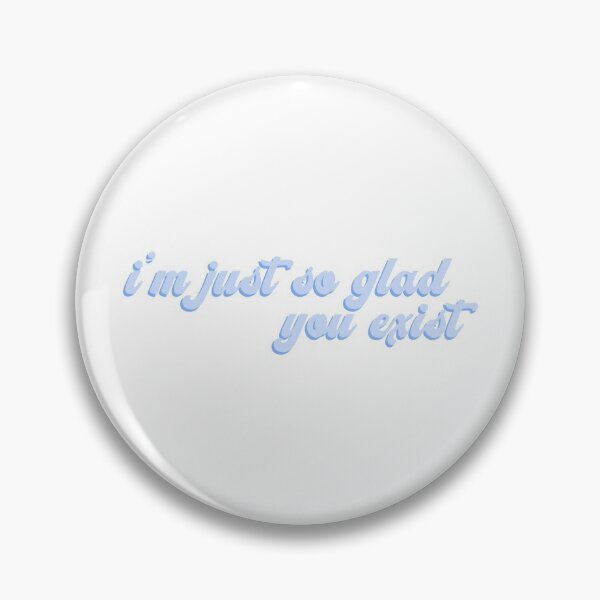 Item preview, Im Just So Glad You Exist | Blue Vintage Lettering designed and sold by Sarahelena Barrios.