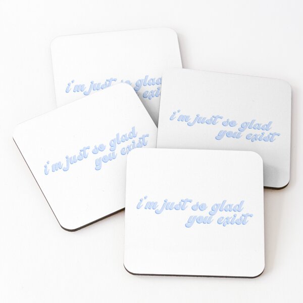 Item preview, Im Just So Glad You Exist | Blue Vintage Lettering designed and sold by Sarahelena Barrios.