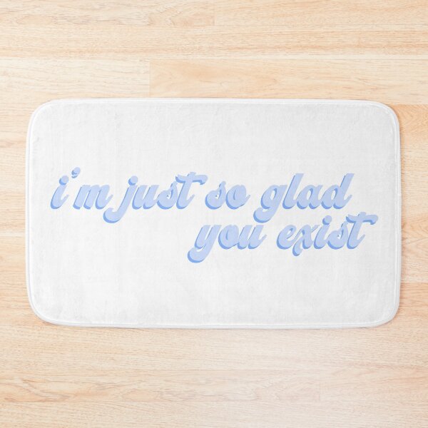 Item preview, Im Just So Glad You Exist | Blue Vintage Lettering designed and sold by Sarahelena Barrios.