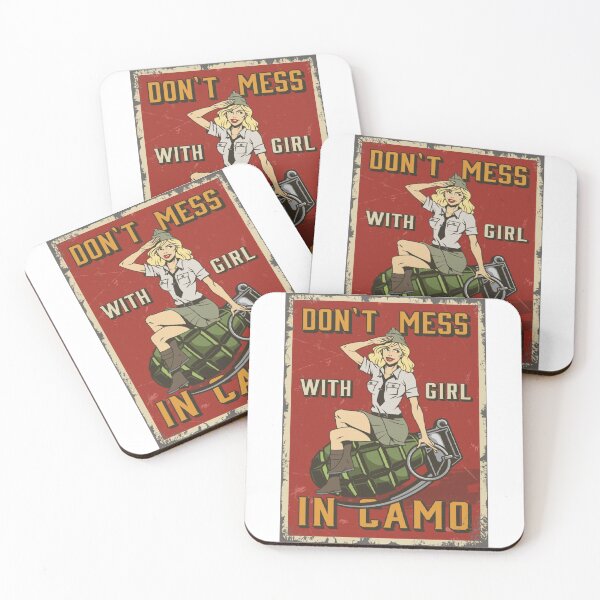 Aperçu de l'œuvre pin up in camo créée et vendue par metalriffer.