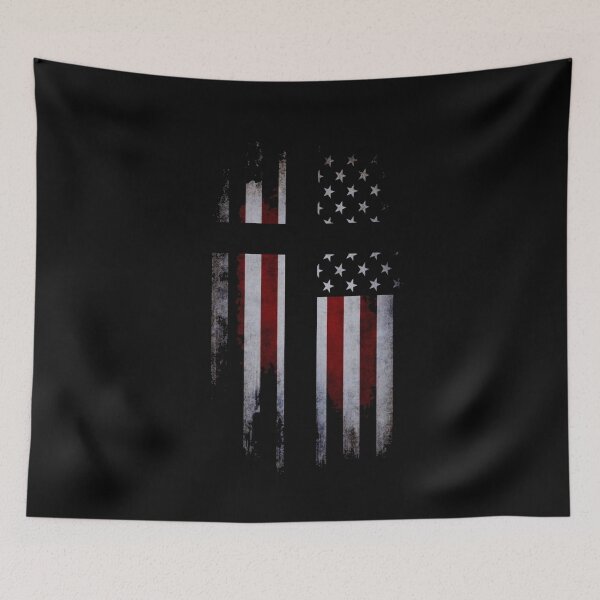 Item preview, Christian Cross in USA flag designed and sold by EverLife.