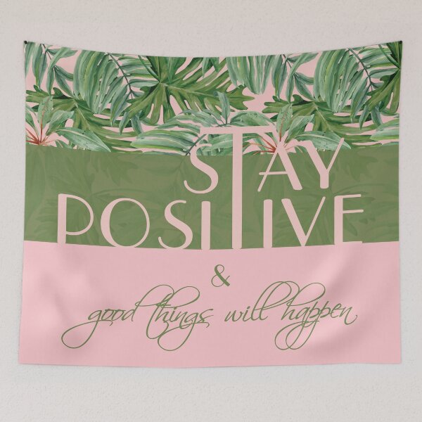 Item preview, Stay positive and good things will happen - Quotes about life motivational designed and sold by Alice-Elgawi.