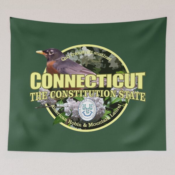 Item preview, Conecticut (state bird & flower) designed and sold by curranmorgan.