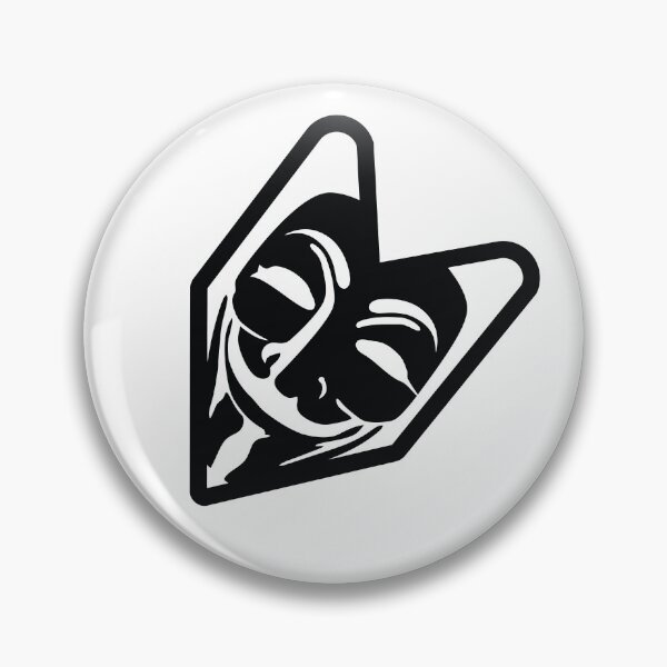Item preview, JDM Wasabi Leaf With Anonymous Mask designed and sold by ozumdesigns.