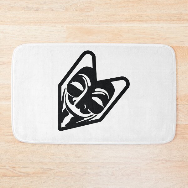 Item preview, JDM Wasabi Leaf With Anonymous Mask designed and sold by ozumdesigns.