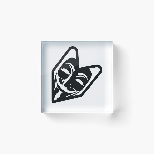 Item preview, JDM Wasabi Leaf With Anonymous Mask designed and sold by ozumdesigns.