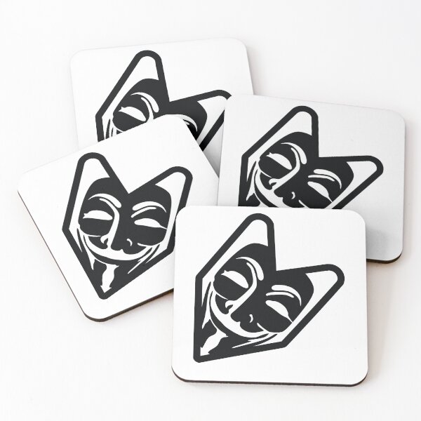 Item preview, JDM Wasabi Leaf With Anonymous Mask designed and sold by ozumdesigns.