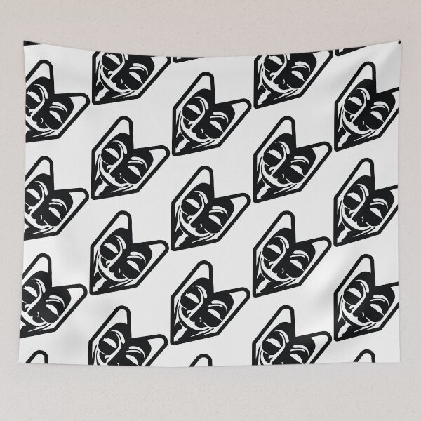 Item preview, JDM Wasabi Leaf With Anonymous Mask designed and sold by ozumdesigns.